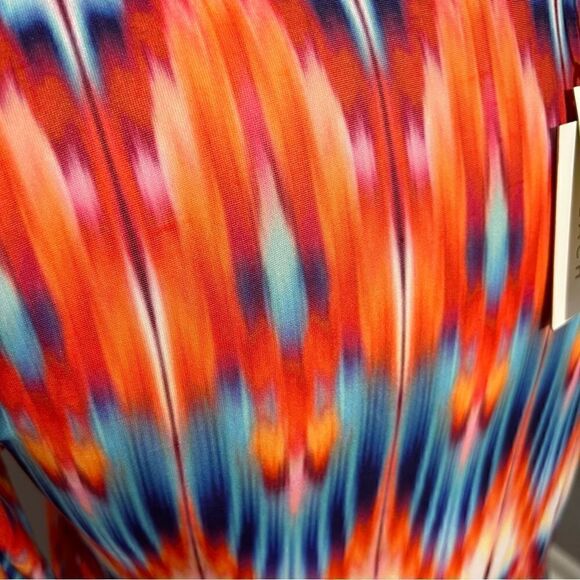 NWT Cabana Beach Brilliantly Colorful Ikat Print Cover-Up - L - Picture 7 of 13